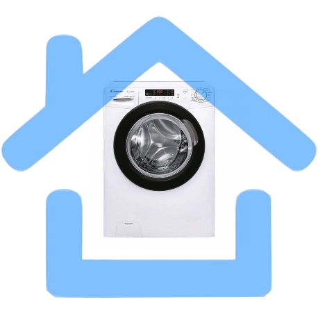 Стиральная машина CANDY Smart Pro CSH44183D/2-07 белый, загрузка фронтальная 8кг, 1200 об/мин., класс: A