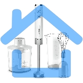 Блендер Centek CT-1349 (белый) 1000Вт, 3в1, блендер/венчик/чоппер 400мл +мерн стакан 600мл