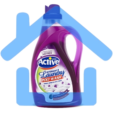 Гель для стирки ACTIVE универсальный 2500 мл. Poly wash (511601412)