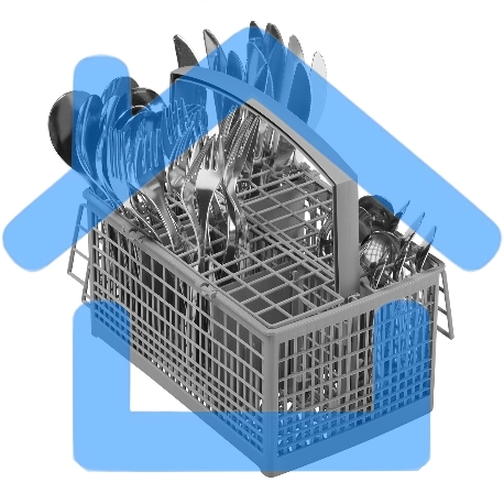 Встраиваемая посудомоечная машина HOMSair DW64E, серебристый, 59.8 см, 12 компл., 49 дБ, класс A++-17