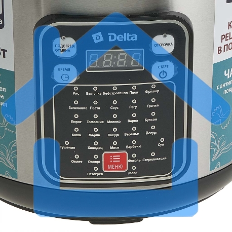 Мультиварка DELTA DL-6528 черная: 900 Вт,5л, 31 ПРОГРАММА (4)-4