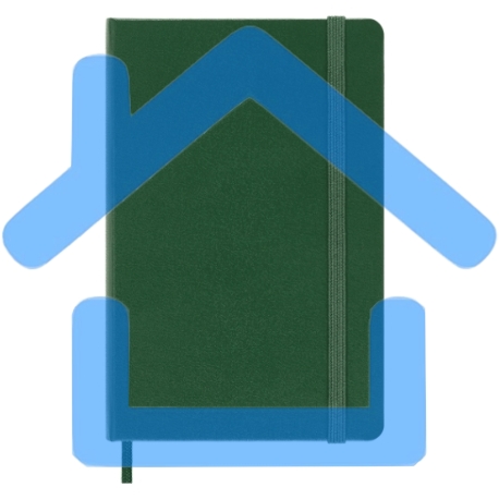 Блокнот Moleskine CLASSIC MM710K15 Pocket 90x140мм, 192 страниц, линейка, твердая обложка, зеленый