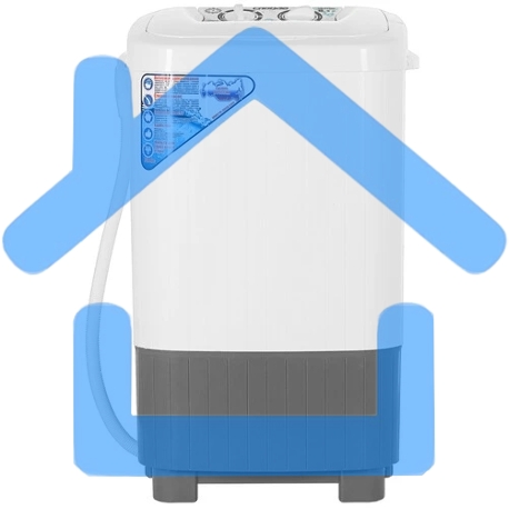 Стиральная машина Славда WS-85PE (R) белый, загрузка вертикальная 8,5 кг, 0 об/мин, класс А-2