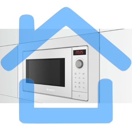 Микроволновая печь встраиваемая Bosch BEL653MW3 белый, 25 л, 800 Вт, переключатели - поворотный механизм/сенсор-2