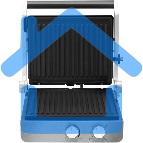 Электрогриль Hyundai HYG-4046 2200Вт черный/серебристый-1