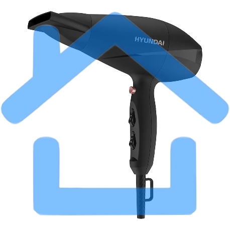 Фен Hyundai H - HDI0750 2200Вт черный/черный