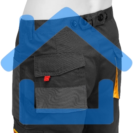 Брюки профессиональные рабочие Denzel 65% полиэстер 35% хлопок, XL-8