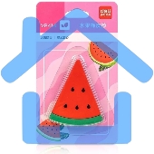 Ластик Deli VP414wat VP414PINK арбуз 54x23x16мм розовый блистер с европодвесом