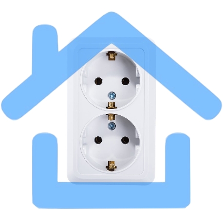 Розетка 2-м BOLLETO с заземл. накл. 7128 бел. ASD / IN HOME 4680005959839