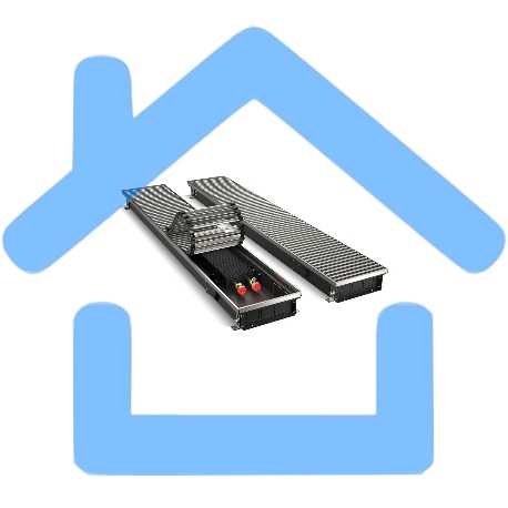 Конвектор внутрипольный Royal Thermo ATRIUM-75/200/1000-DG-U-NA-2