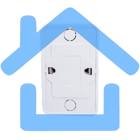 Розетка 2-м BOLLETO с заземл. накл. 7128 бел. ASD / IN HOME 4680005959839-1