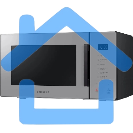 Микроволновая печь Samsung MS23T5018AG/BW серый, 23 л, 800 Вт, переключатели - сенсор-5