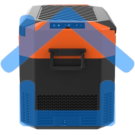 Холодильник автомобильный Бирюса НС-30P7 оранжево-черный-5