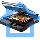 Электрогриль Kitfort КТ-1636 1800Вт серебристый