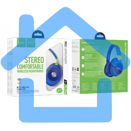 Беспроводные наушники HOCO (6931474794642) W43 Blue-1