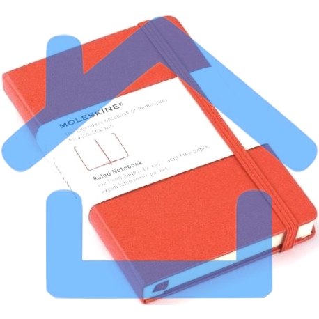 Блокнот Moleskine CLASSIC MM710R Pocket 90x140мм, 192 страниц, линейка, твердая обложка, красный-5