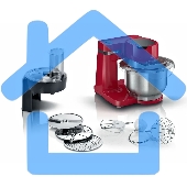 Кухонный комбайн Bosch MUMS2ER01 700Вт красный