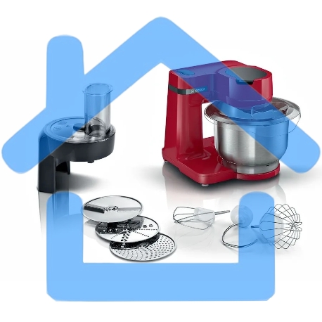 Кухонный комбайн Bosch MUMS2ER01 700Вт красный