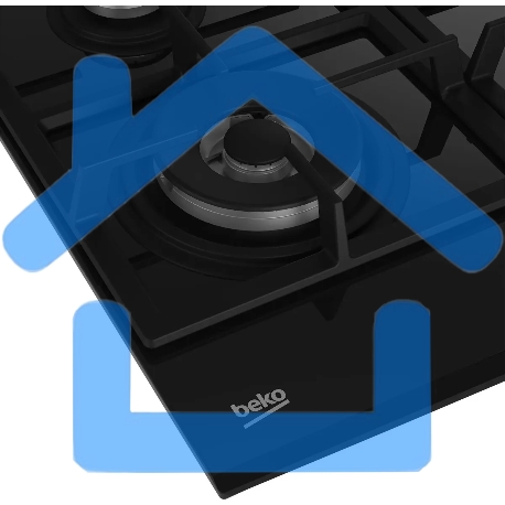 Встраиваемая газовая варочная поверхность Beko HILW 64235 S, черный-4