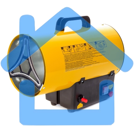 Тепловая пушка газовая RedVerg RD-GH12 1200Вт желтый/черный