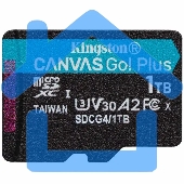 Флеш карта microSDXC 1Tb Kingston SDCG4/1TbSP Canvas Go! Plus w/o adapter
