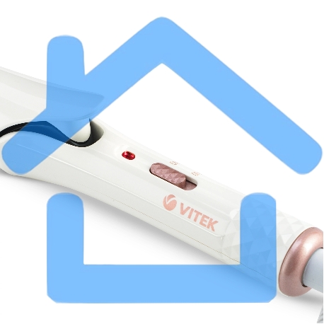 Выпрямитель Vitek VT-8406 25Вт белый макс.темп.:200С покрытие:керамико-турмалиновое-1