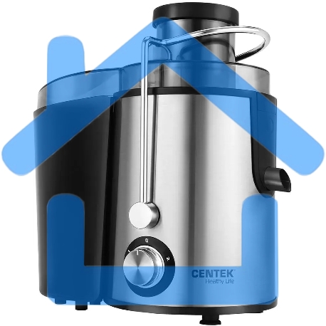 Соковыжималка Centek CT-1209 нержавеющая сталь/черный, 600 Вт