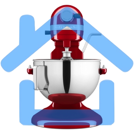 Миксер с подъемной чашей KitchenAid Heavy Duty 5,2 л красный-5