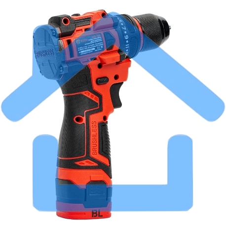 Дрель-шуруповерт Edon UAD-16BL, Аккумуляторная, 16,8В, 2 АКБ, Кейс-3