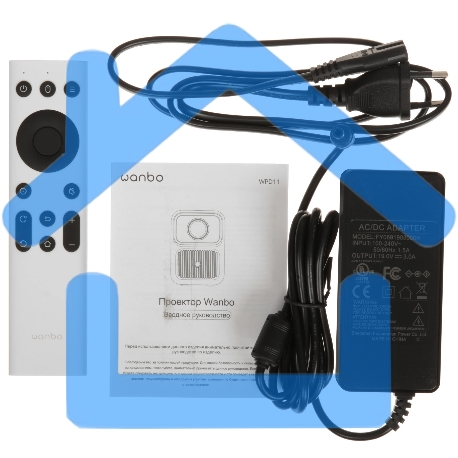 Проектор Wanbo Projector Dali 1 белый (LCD, 1280x720, 350Lm, 1.1:1, 1500:1, Smart TV, Android 9.0, 1+8Gb, HDMI, USB, Wi-Fi, BT) (6970885350542)-8