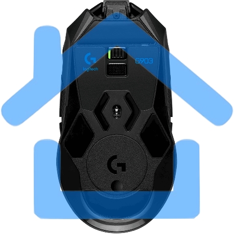 Мышь Logitech G903 LightSpeed Hero черный оптическая 25600dpi беспров. USB2.0 9but (910-005674)-1