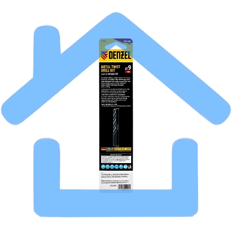 Сверло спиральное по металлу Denzel 9 x 125мм, Р6М5, Golden Tip-2