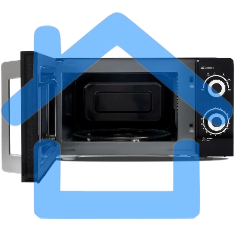 Микроволновая печь Hyundai HYM-M2054 черный/серебристый, 20 л, 700 Вт, переключатели - поворотный механизм-5