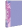 Папка с 10 прозрачными вкладками Бюрократ Pastel PAST10VIO A4, пластик, 0.5мм, торцевой карман с бумажной вставкой, фиолетовый