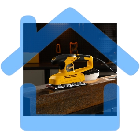 Машина плоскошлифовальная вибрационная VS-90-187, 240 Вт, 6000-11000 об/мин Denzel-2