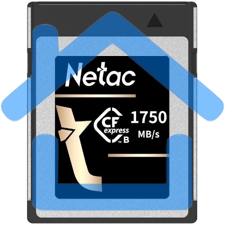 Флеш карта CFexpress 512Gb Netac CF2000 <NT02CF2000-512G-S> PCIe Gen 3x2 Type B cards, up to 1750MB/1650MB/