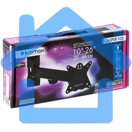 Кронштейн Kromax CASPER-103 черный, 10
