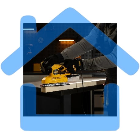 Машина плоскошлифовальная вибрационная VS-90-187, 240 Вт, 6000-11000 об/мин Denzel-18