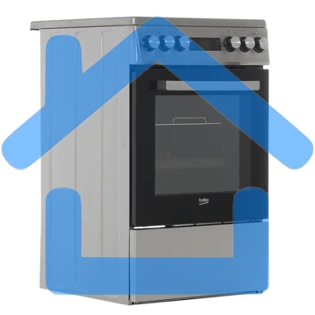 Плита электрическая Beko FSM57300GX черный, конфорок 4 шт, духовка 55 л, 50 см x 85 см x 60 см