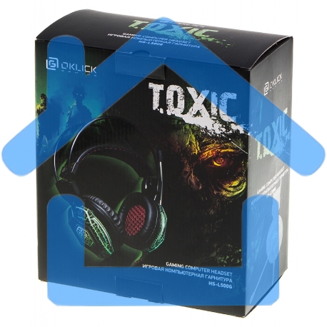 Наушники с микрофоном Oklick HS-L500G черный 2.2м мониторы оголовье-6