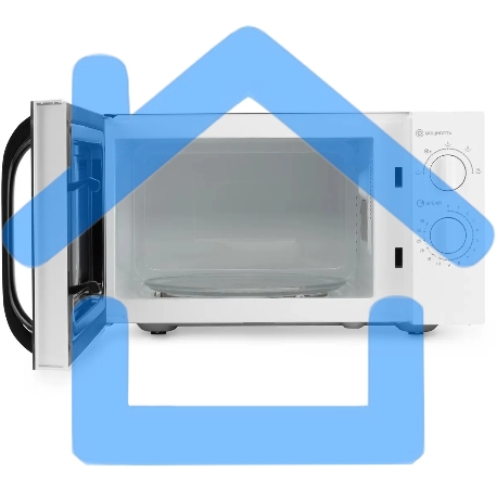 Микроволновая печь Hyundai HYM-M2023 белый/хром, 23 л, 800 Вт, переключатели - поворотный механизм-8