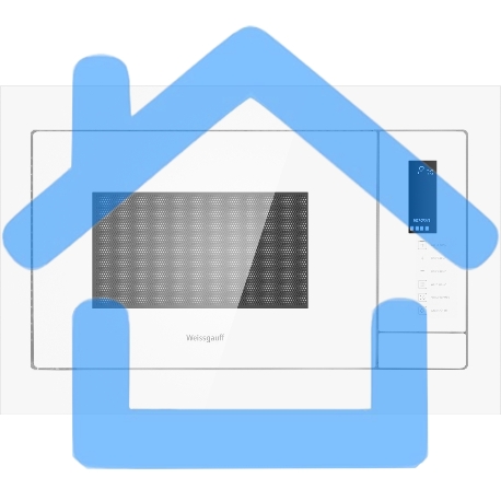 Микроволновая печь встраиваемая Weissgauff HMT-625 Touch Grill белый, 25 л, 900 Вт, переключатели - сенсор