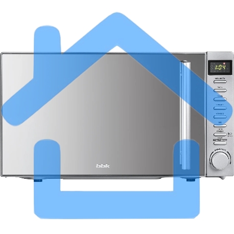 Микроволновая печь BBK 20MWG-733T/BS-M серебристый, 20 л, 700 Вт, поворотный тактовый механизм, кнопки-6