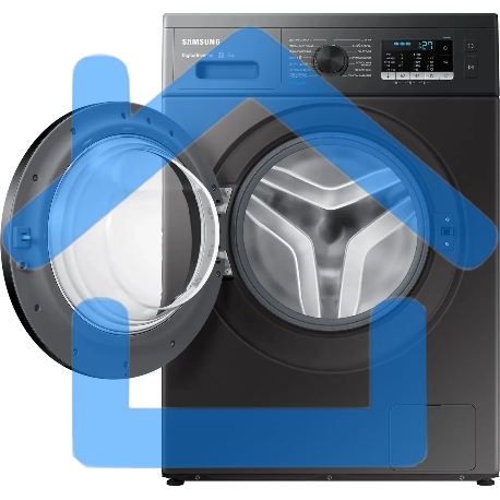 Стиральная машина Samsung WW70AG5S20CXLP нержавеющая сталь, загрузка фронтальная 7 кг, 1200 об/мин, класс: A-3