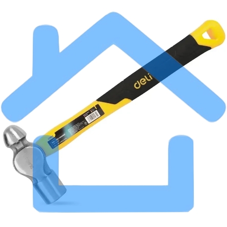 Рихтовочный молоток Deli DL443016 450 гр Фибергласовая рукоять.