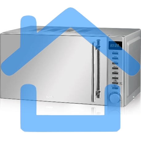 Микроволновая печь BBK 20MWG-733T/BS-M серебристый, 20 л, 700 Вт, поворотный тактовый механизм, кнопки-7