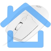 Мышь проводная Oklick 147M белый, 2000 dpi, USB, кнопки - 4