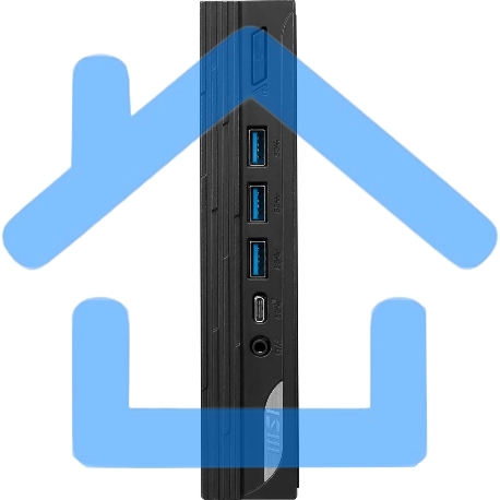 Неттоп MSI Pro DP10 12M-226XRU, Intel Core i5 1235U, DDR4 16ГБ, 512ГБ(SSD), Intel Iris Xe, noOS, черный (9s6-b0a621-226)-8