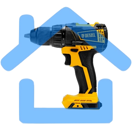 Дрель-шуруповерт Denzel BLDL-18-0, Аккумуляторная, 18В, Без АКБ и ЗУ-6