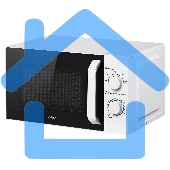 Микроволновая печь BBK 20MWS-761M/W белый, 20 л, 700 Вт, переключатели - поворотный механизм